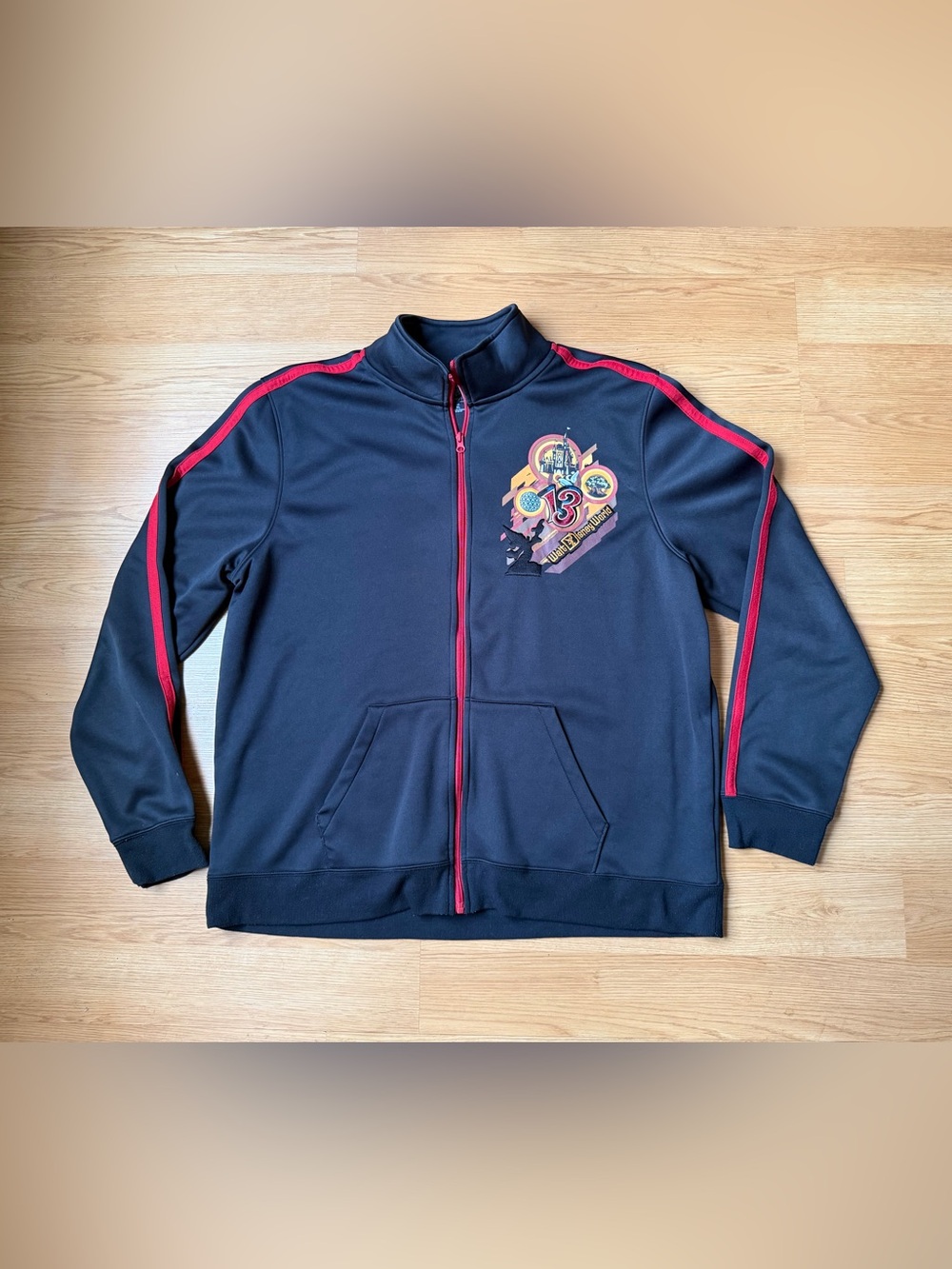 Vintage Walt Disney World 2013 Full Zipper Track Sweater for Men
